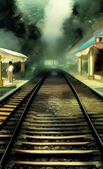 Wall Mural - Railroad