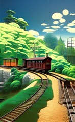 Wall Mural - Railroad