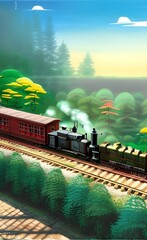 Wall Mural - Railroad