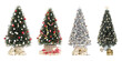 Christmas tree and gifts isolated