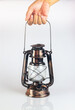 lamp lantern vintage on white background 