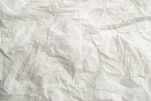 Surface Texture Of The Crumpled Tissue. Texture Surface Of Kneaded Tissue. 