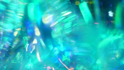 crystal prism optical flare beams illusions. a magical background for christmas. iridescent holograp