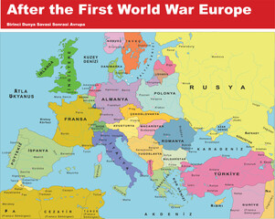  After the first world War Europe