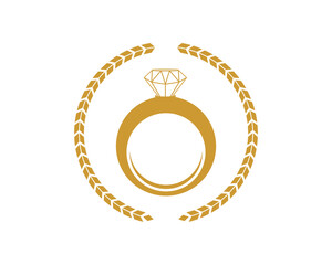 Wall Mural - Wheat with diamond ring inside