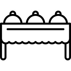 Wall Mural - Buffet Icon