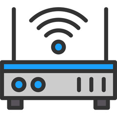 Canvas Print - Router Icon