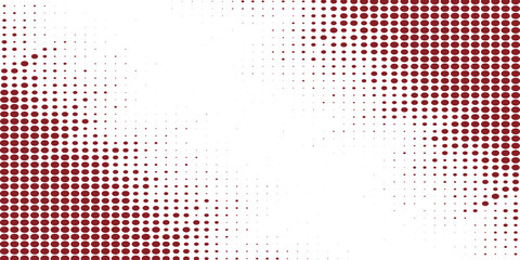 Wall Mural - Red dot and white abstract background