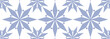 wzór zimowy banner 7 płatek śniegu