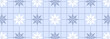 wzór zimowy banner 6 płatek śniegu