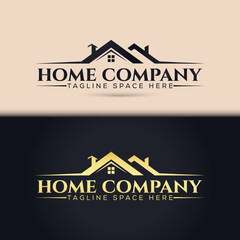 Architecture Building Logo Design, Home property logo template