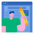 © chattapat - blogger flat icon