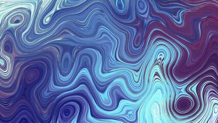 Wall Mural - abstract swirl colorful 4k video seamless display background pattern with paint abstract light blue background waves