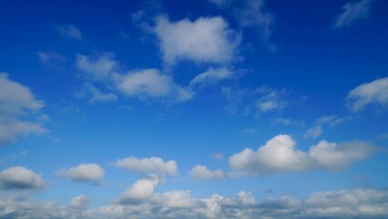 Wall Mural - 青空の雲の風景　ノーマルスピード