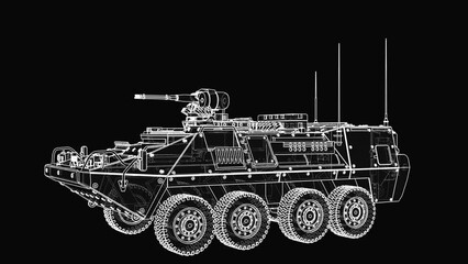 Wall Mural - Armored personnel carrier