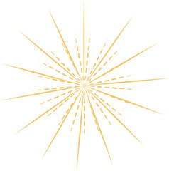 Wall Mural - gold festive firework