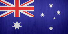 Texture Of Australian Flag As Background
