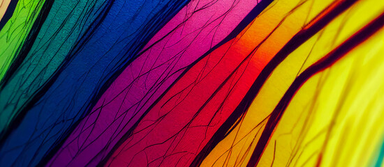 Wall Mural - panorama abstract gradient colorful background wallpaper 02, generative ai illustration