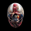 Alien embryo, an egg containing UFO embryo
