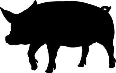 Sticker - Pig Silhouette Farm Animal