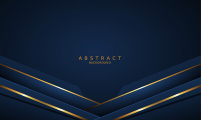 dark blue luxury premium background and gold line.