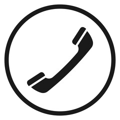 Canvas Print - Phone handle icon. Call symbol. Telephone sign