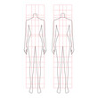 © Hanpyul - Body template Body illustration Fashion illustration Body figure Body Woman