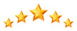 © Irina - Five gold stars. Rating.
