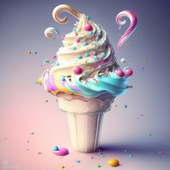 Wall Mural - ice cream cone