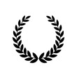 Laurel foliate vector illustration. Laurel Wreath icon. Greek and Roman olive branch award