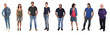 © Curto - group of people with hands in pockets on white background