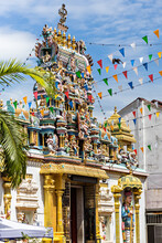 Indian Temple In The Little India District Of George Town, Penang, Malaysia