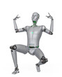 almost human cyberman is doing a gangster hiphop pose