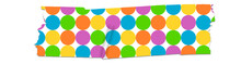 Colorful Polka Dot Pattern Washi Sticky Tape For Journal Planner