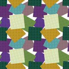 abstract geometric sewing stitch patch seamless pattern for wrapping paper and fabrics and linens