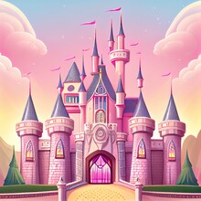 Anaheim, United States Of America October 23, 2016 Legendary Disney Castle Of Sleeping Beauty In Disneyland