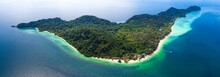 Aerial View Of Koh Kradan Island In Trang, Thailand