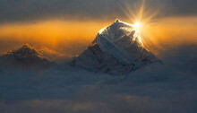 Stunning Mount Everest At Sunrise
