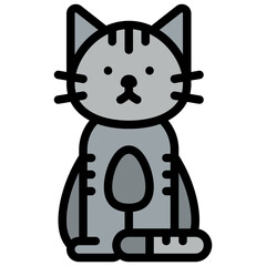 cat animal pet kitty people icon