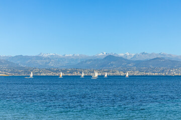 Poster - Sailboats on the Côte d'Azur, France