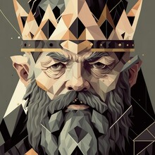 Dwarf King Creative Illustration