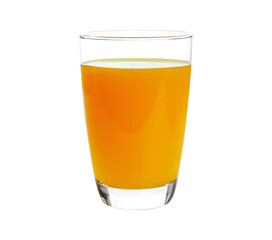 Wall Mural - Full glass of orange juice isolated on transparent png