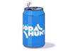 © Rouxense - An open blue soda can illustration