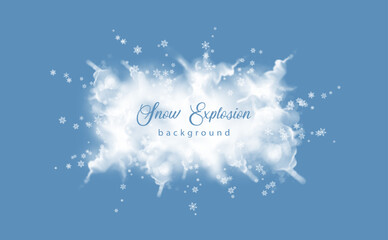 Wall Mural - Abstract Snow Explosion