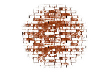 Circle Red Brick Illustration, No Background Can Be For Your Design Wallpaper, Template, Background, Clipart, Etc.