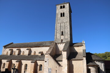 Wall Mural - church in the village of Chapaize, France 