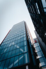 Sticker - Low angle shot of a modern glazed building