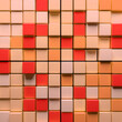 © aparagraph - CGI 3d rendering wall square abstract wallpaper background