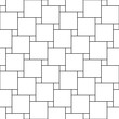 © Omeris - Vector seamless pattern. Modern stylish texture with monochrome trellis. Linear graphic design. Repeating abstract geometric grid. Trendy simple black and white striped texture of straight lines