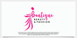 © RONNY - boutique fashion logo design template illustration